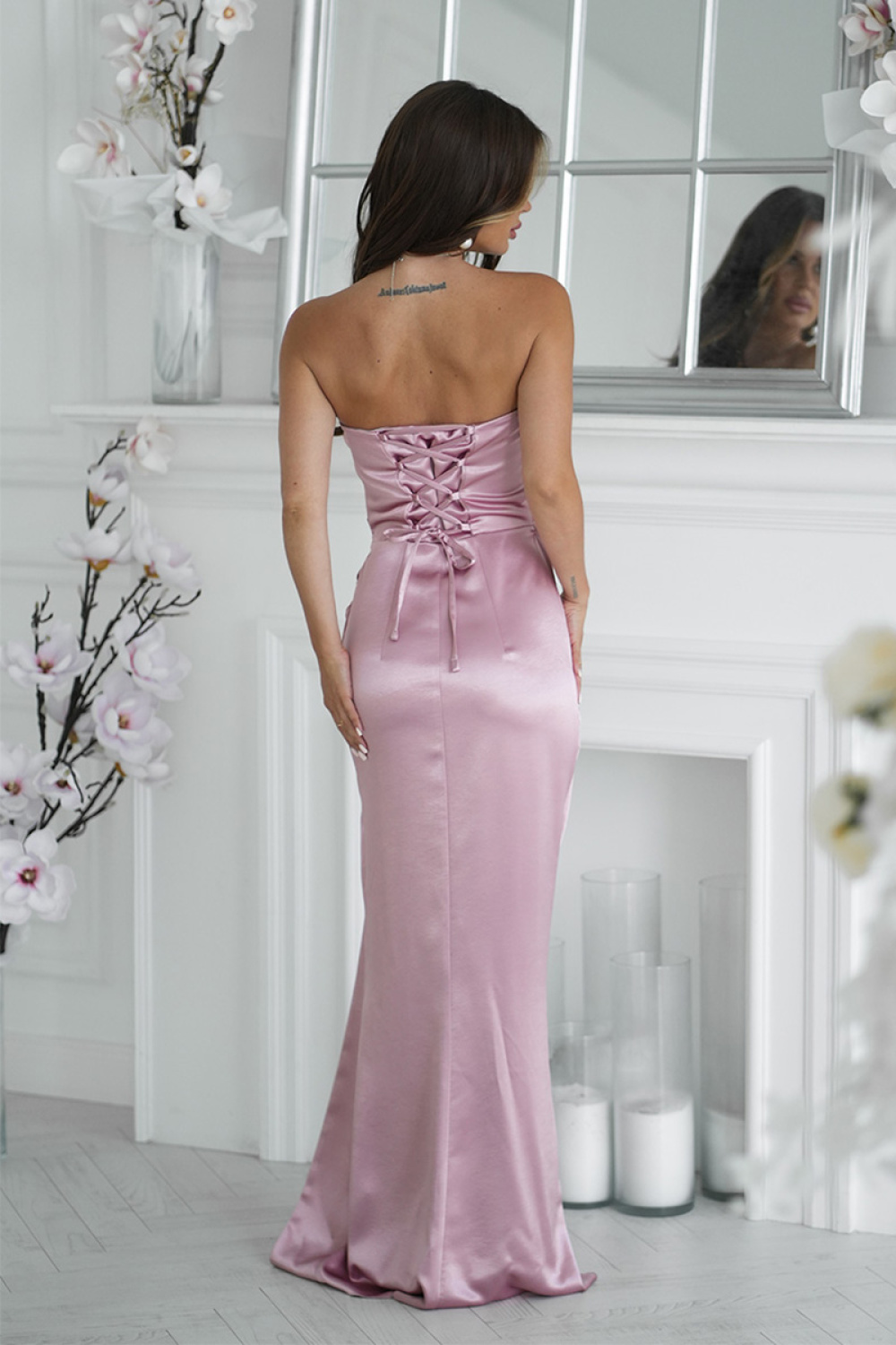 Sukienka Model 335-20 Dirty Pink - Bicotone - obrazek 3