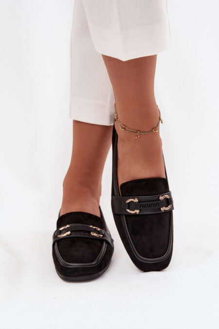 Loafersy Model Evelora H8-515 Black - Step in style