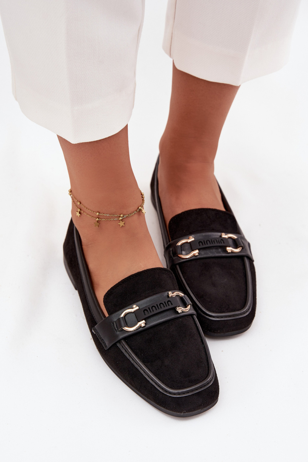 Loafersy Model Evelora H8-515 Black - Step in style - obrazek 3