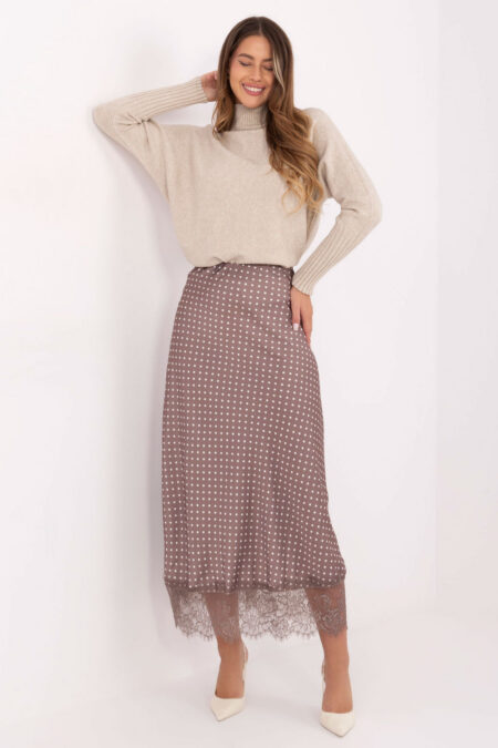 Spódnica Model MI-SD-4213.52 Dark Beige - Rue Paris