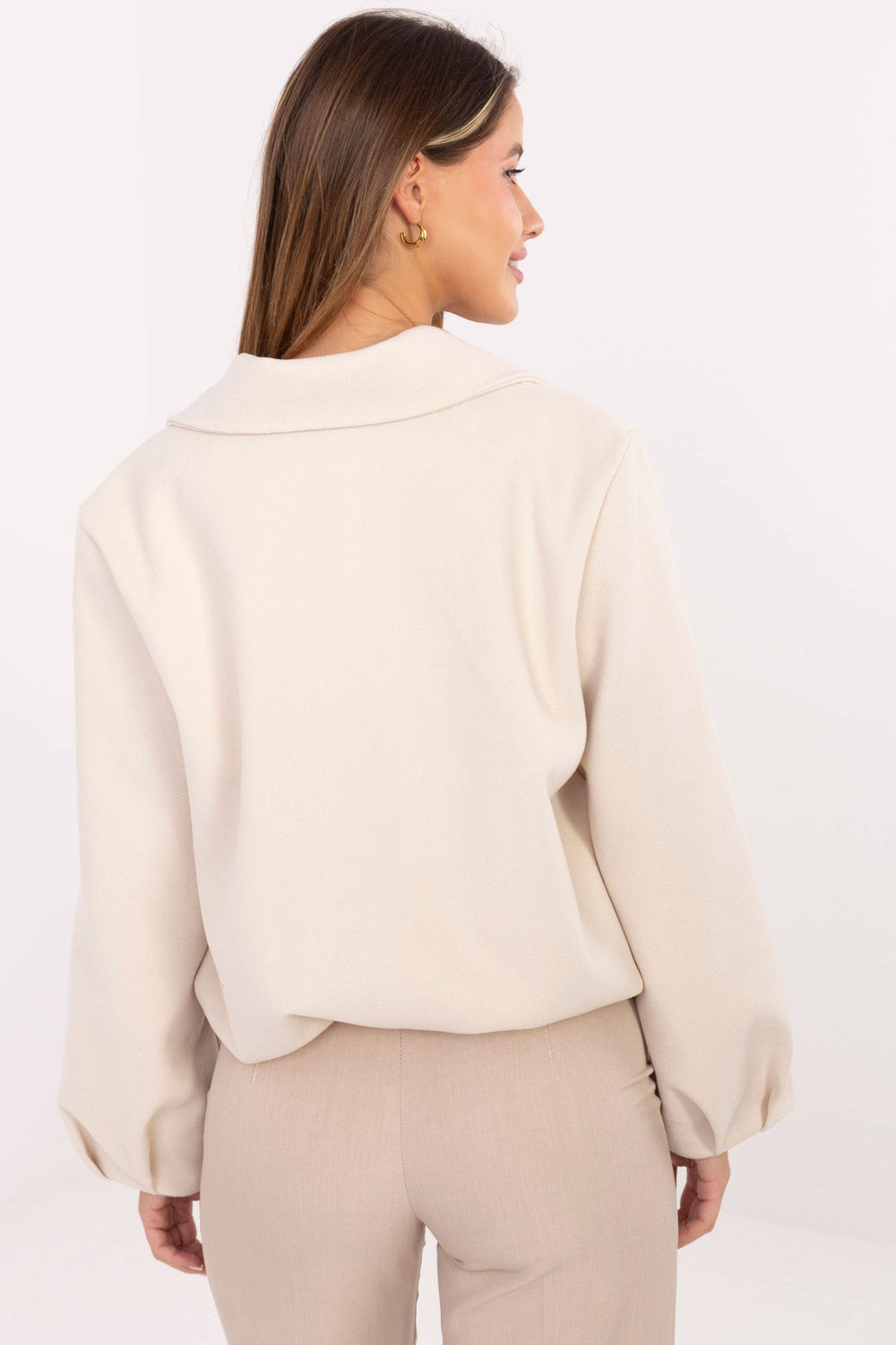 Kurtka Damska Model IT-KR-FL9725.08P Light Beige - Rue Paris - obrazek 3