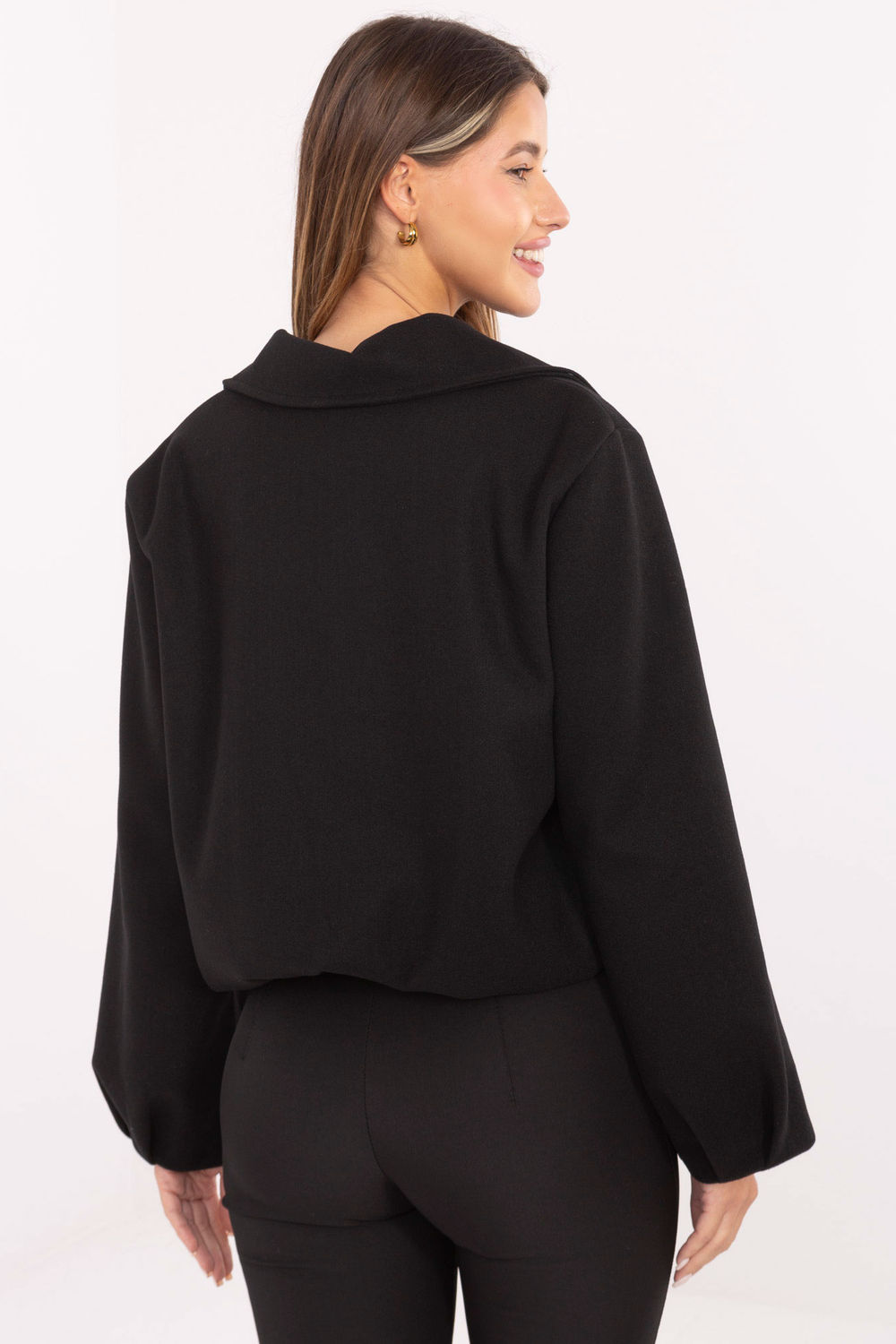 Kurtka Damska Model IT-KR-FL9725.08P Black - Rue Paris - obrazek 3