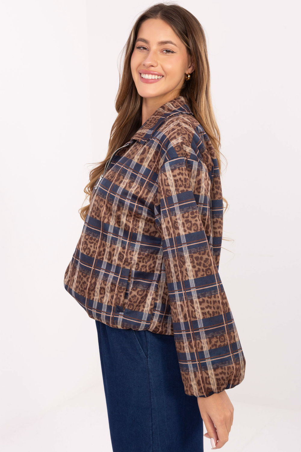 Kurtka Damska Model IT-KR-5773.23 Blue - Rue Paris - obrazek 2