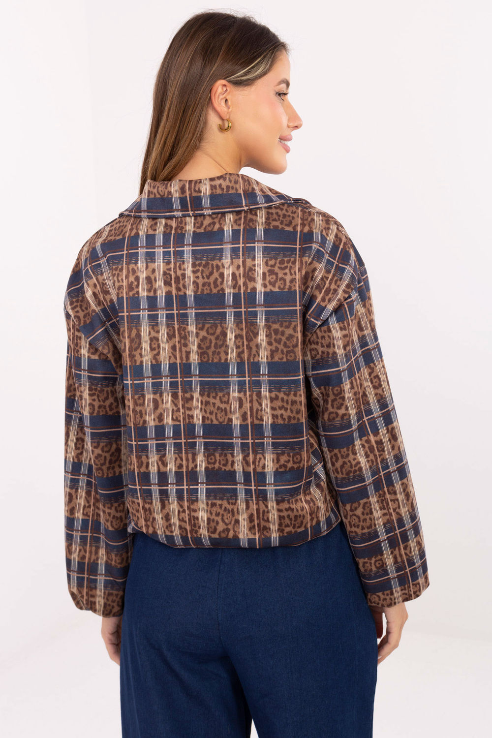Kurtka Damska Model IT-KR-5773.23 Blue - Rue Paris - obrazek 3
