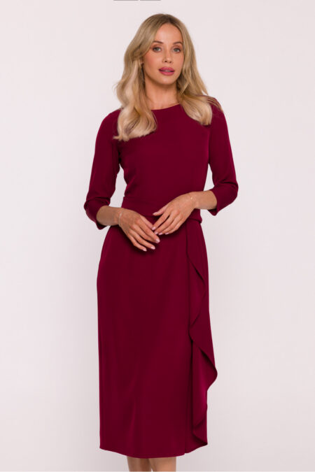 Sukienka Model S425 Bordo - Stylove