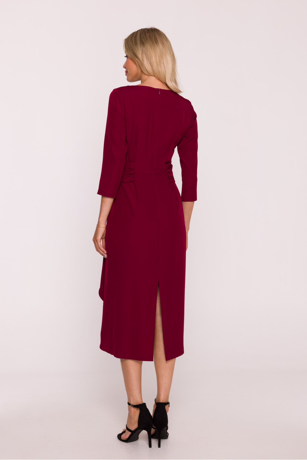 Sukienka Model S425 Bordo - Stylove - obrazek 3
