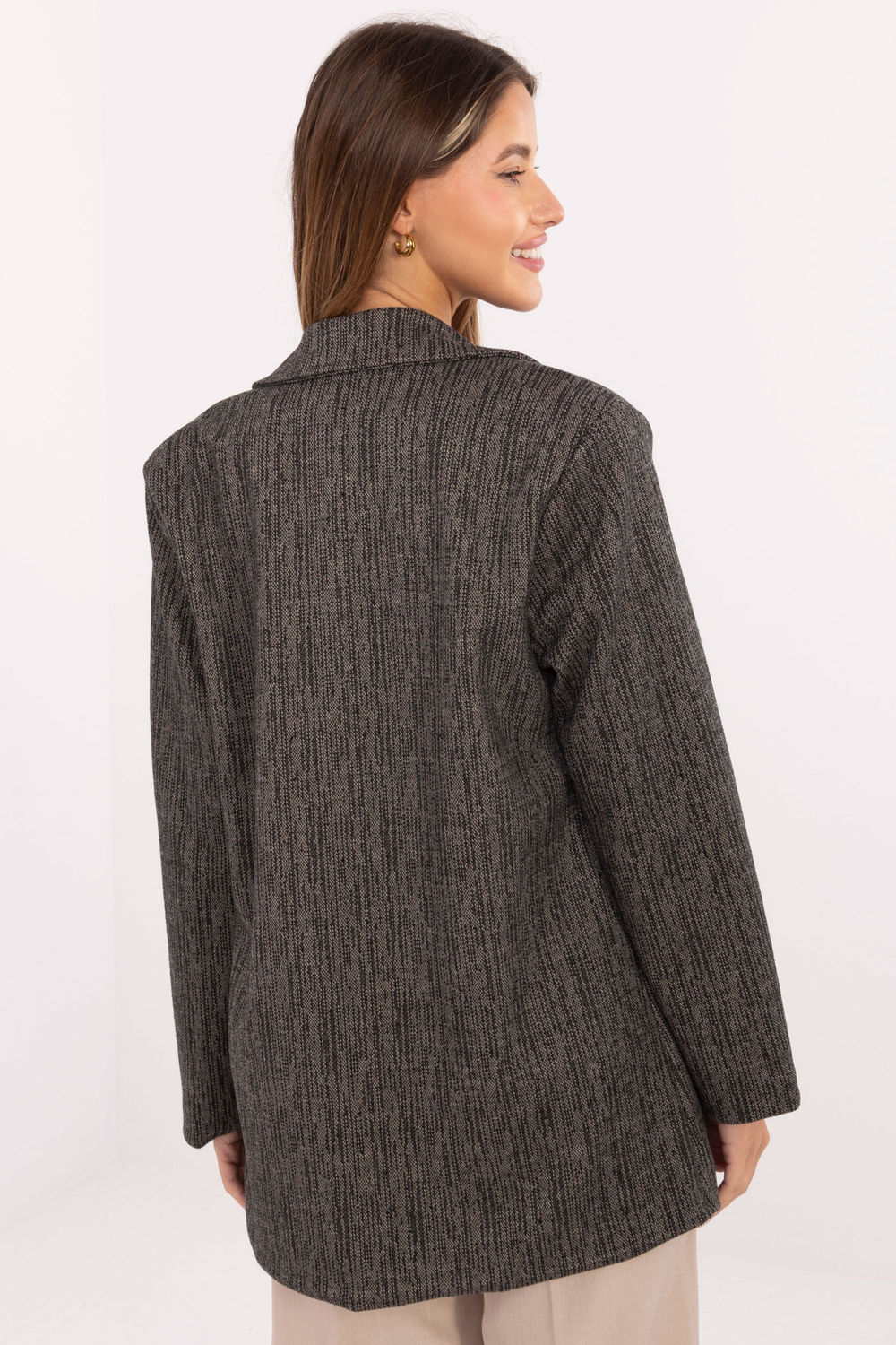 Marynarka Model IT-MA-FL8315.02P Dark Grey - Italy Moda - obrazek 3
