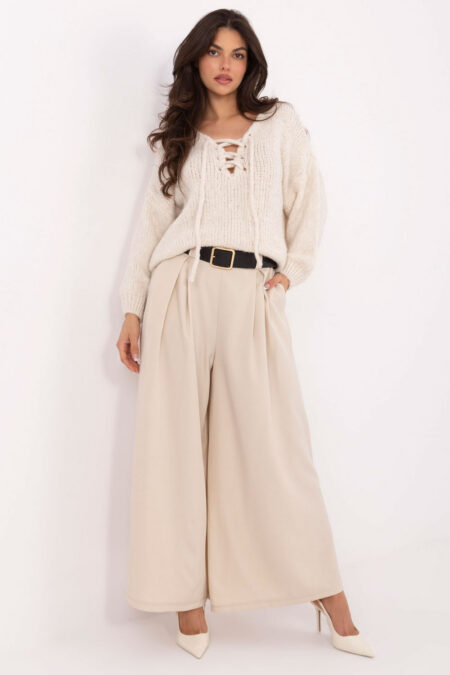 Spodnie Damskie Model IT-SP-19963.09P Light Beige - Italy Moda