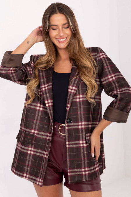 Marynarka Model IT-MA-21739.16P Brown - Italy Moda