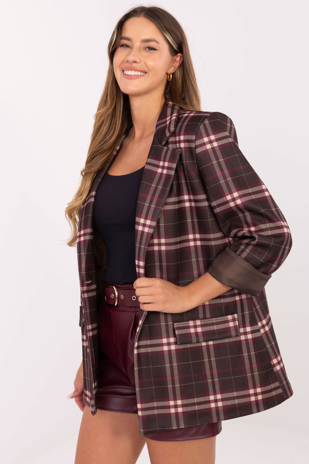 Marynarka Model IT-MA-21739.16P Brown - Italy Moda - obrazek 2