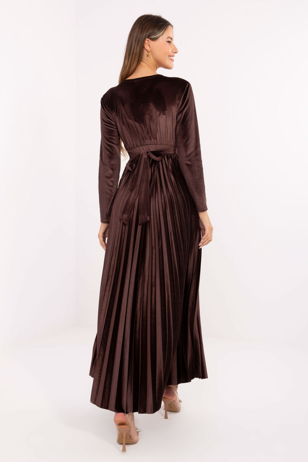 Sukienka Model IT-SK-16919.04P Dark Brown - Italy Moda - obrazek 3