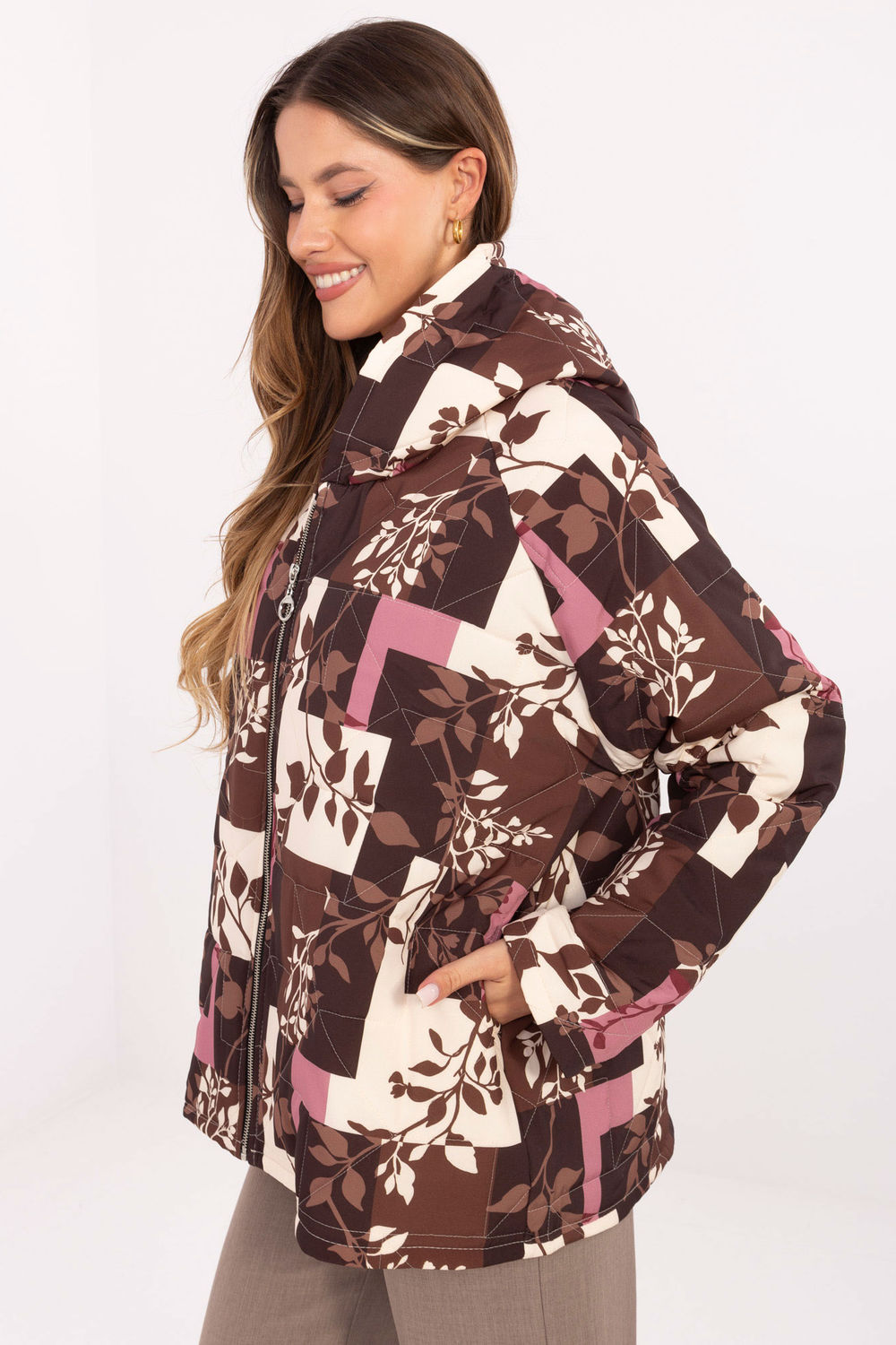 Kurtka Damska Model IT-KR-21685.23 Brown - Italy Moda - obrazek 2