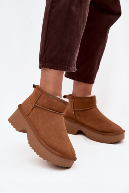 Śniegowce Model Milora W5878 Camel - Step in style