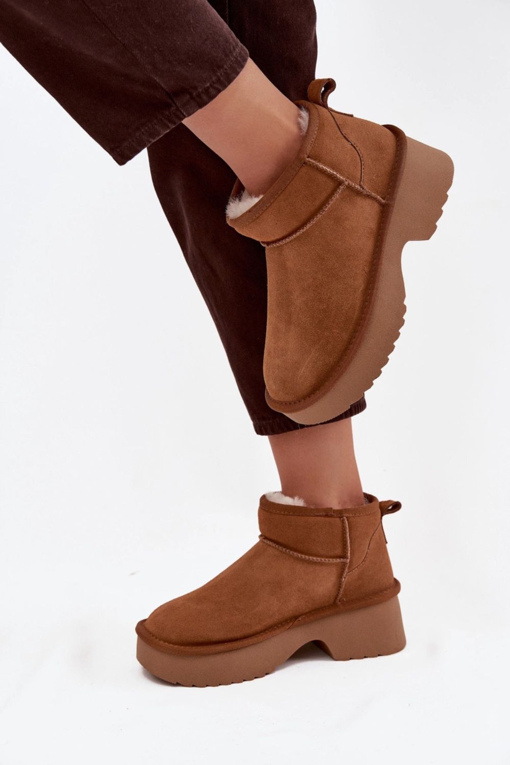 Śniegowce Model Milora W5878 Camel - Step in style - obrazek 3