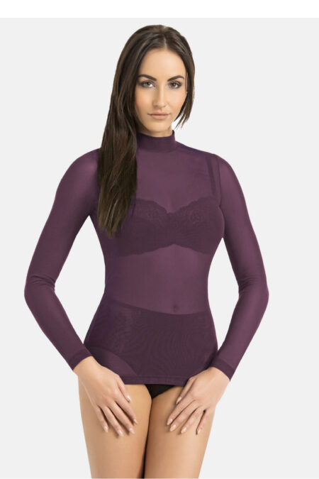 Bluzka Golf Model Glamour 169320 Violet - Teyli