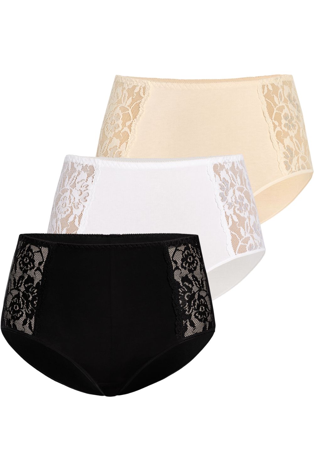 Figi Komplet figi Model Loren 140-3 Black/White/Beige - Teyli - obrazek 4