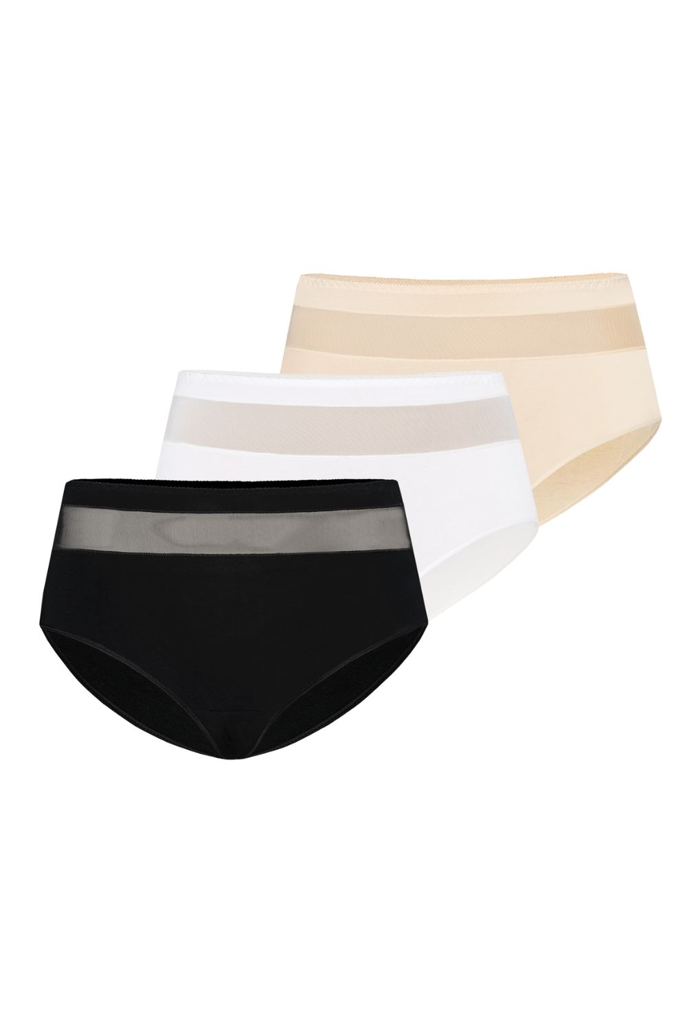 Figi Komplet figi Model Vera 1126-3 Black/White/Beige - Teyli - obrazek 4