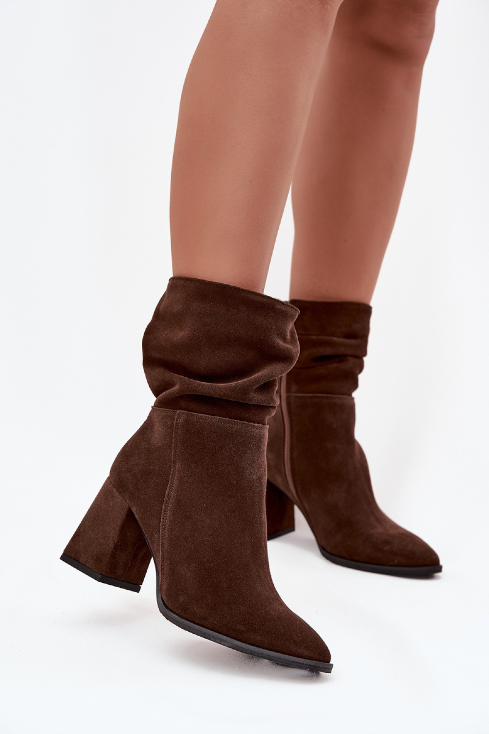 Botki Model Zazoo 4216 Czekolada Zamsz - Step in style
