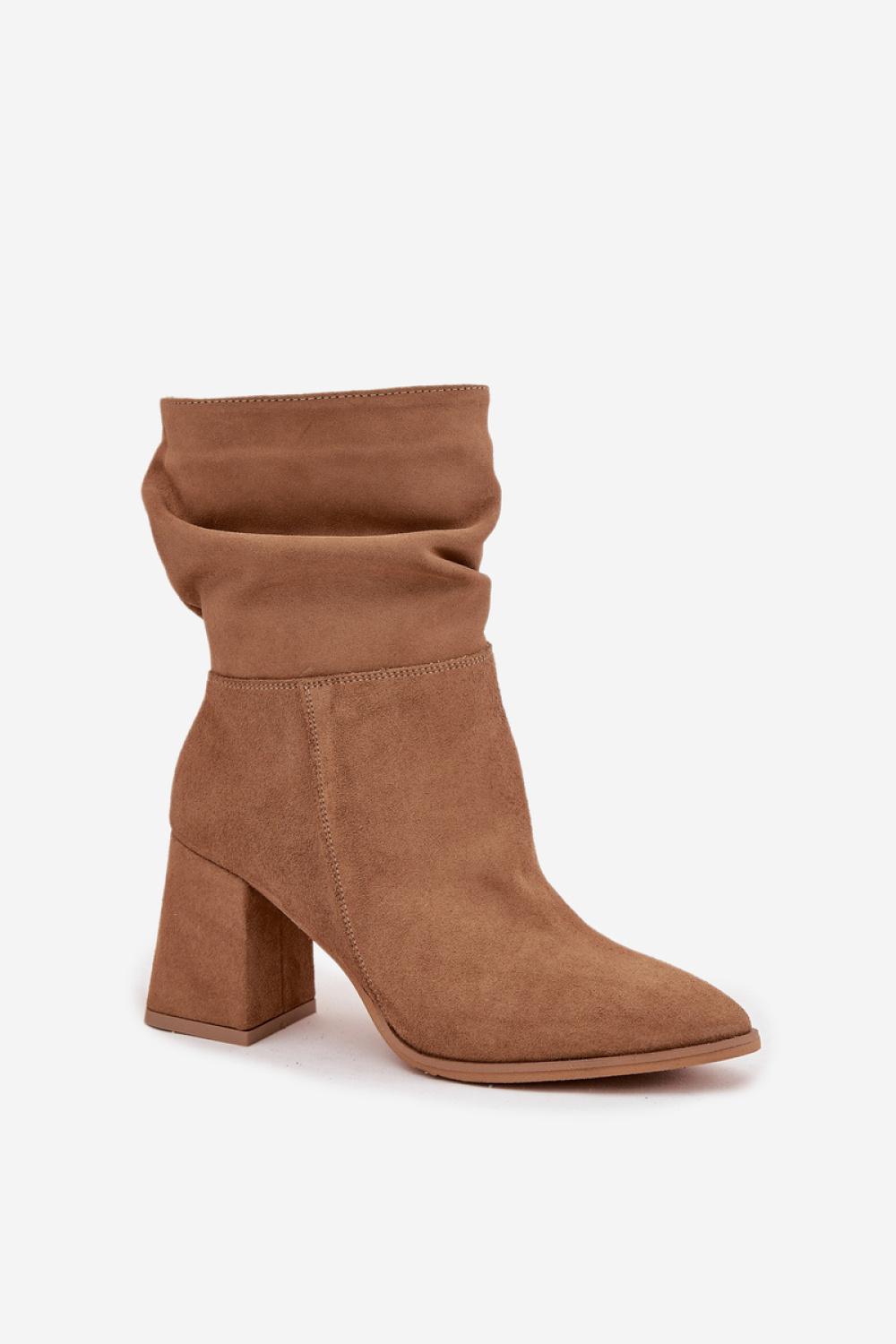 Botki Model Zazoo 4216 Beige Zamsz - Step in style - obrazek 2