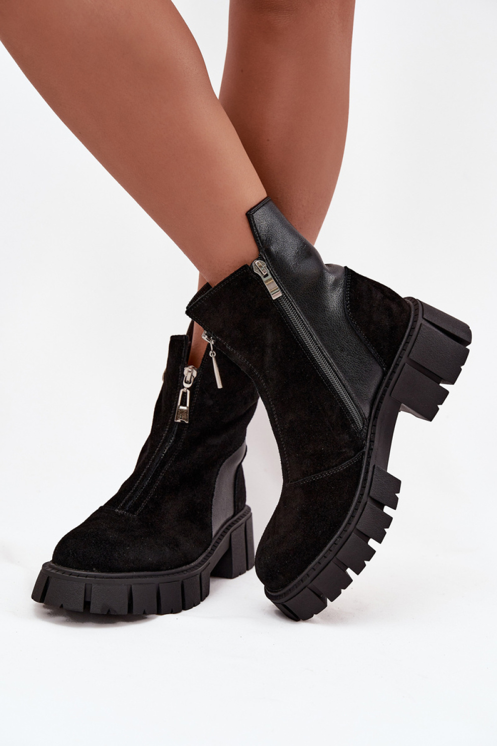 Botki Model DA JC52-874 Black - Step in style - obrazek 3