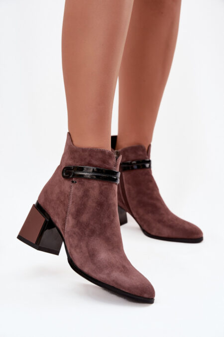 Botki Model DA CR52-650 Brown - Step in style