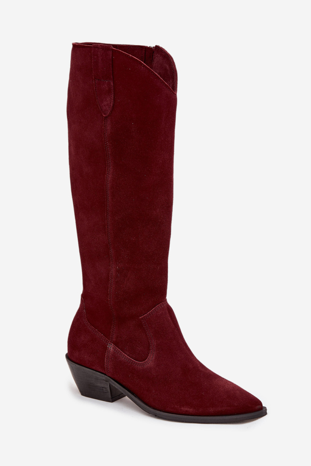 Kozaki Model Zazoo 4225 Bordo - Step in style - obrazek 2