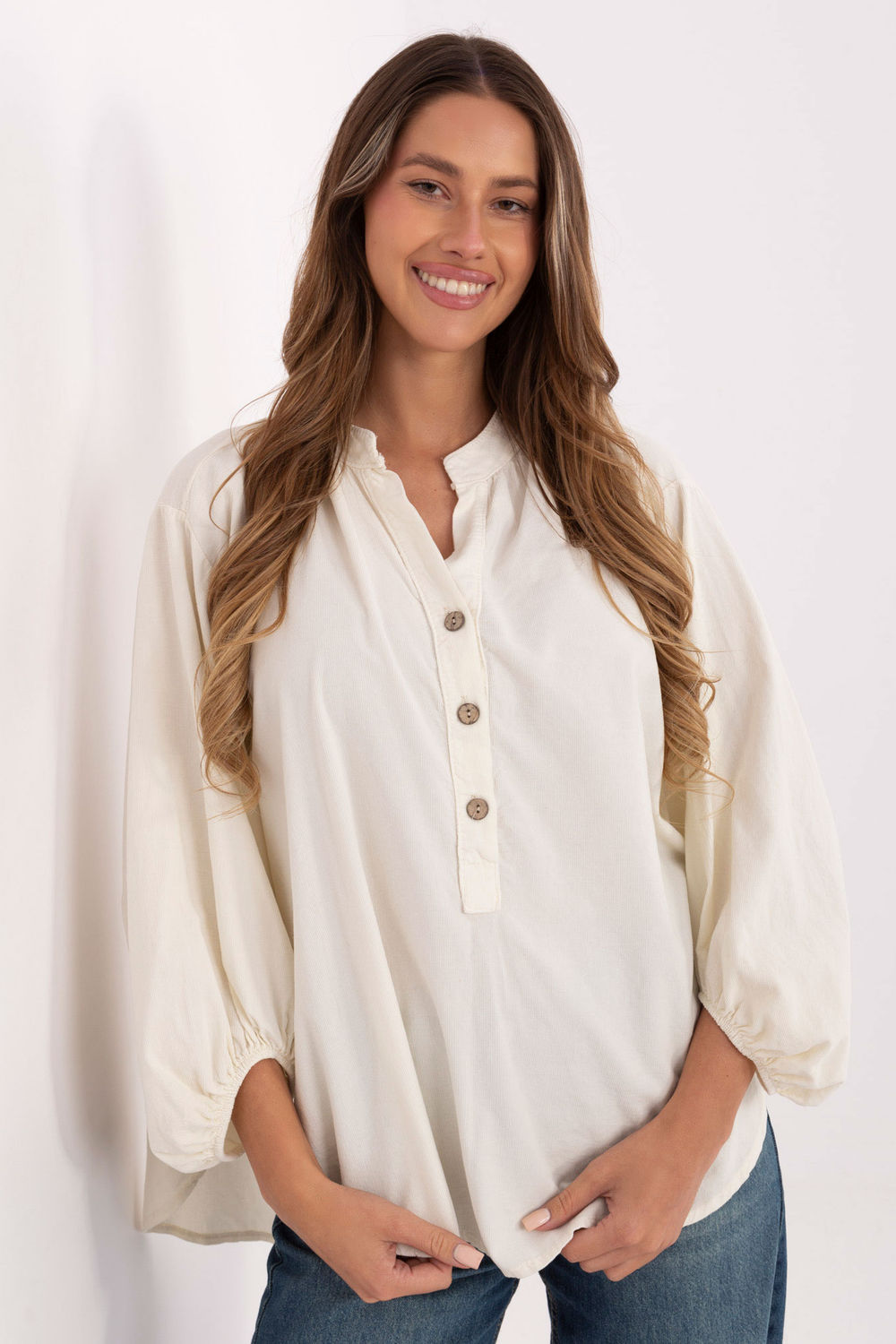 Bluzka Model IT-KS-233607.63 Light Beige - Italy Moda