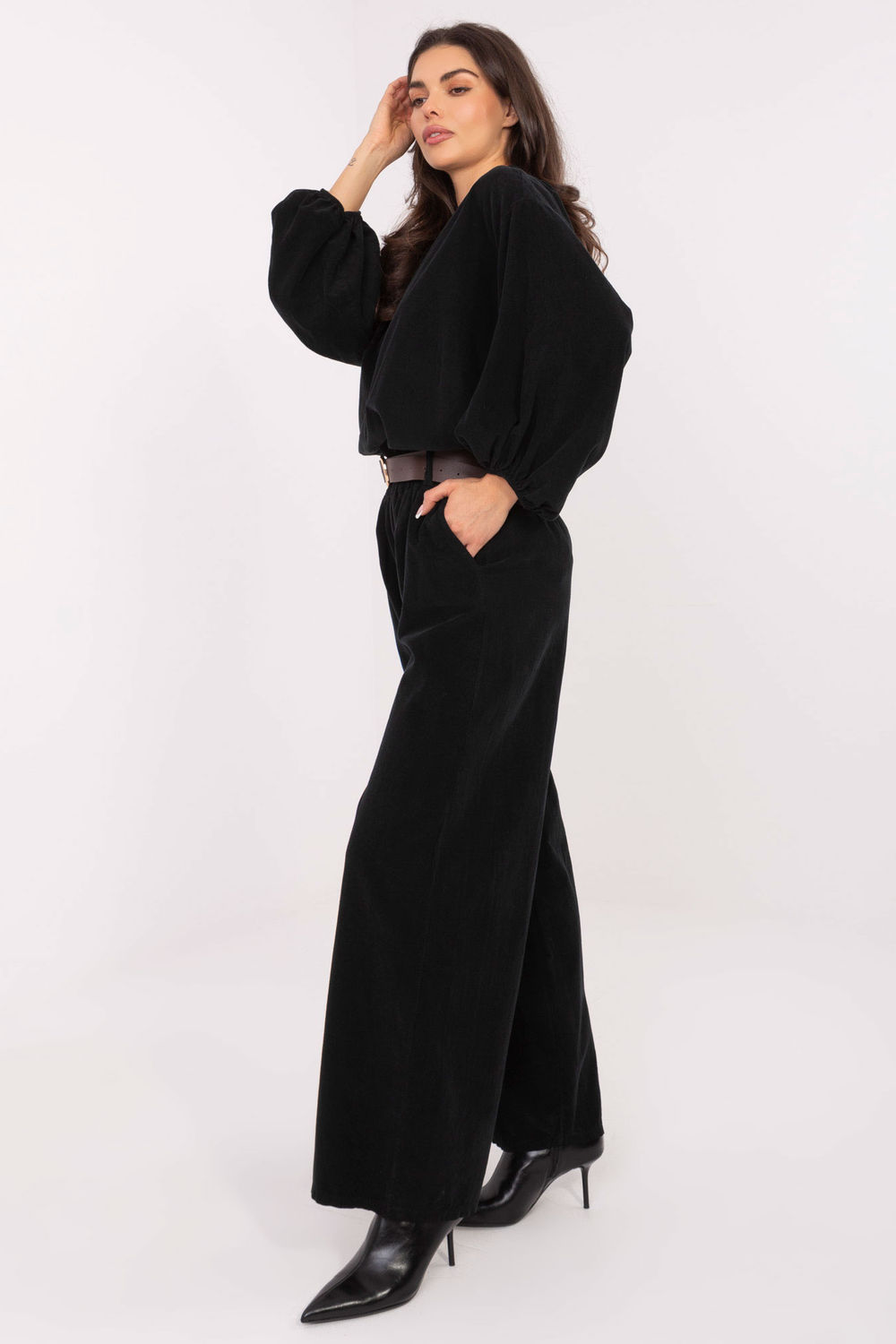Spodnie Damskie Model IT-SP-25782.73 Black - Italy Moda - obrazek 2