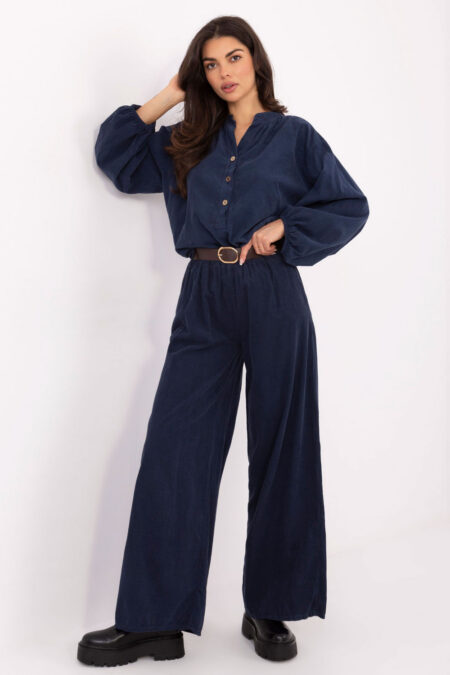 Spodnie Damskie Model IT-SP-25782.73 Navy - Italy Moda
