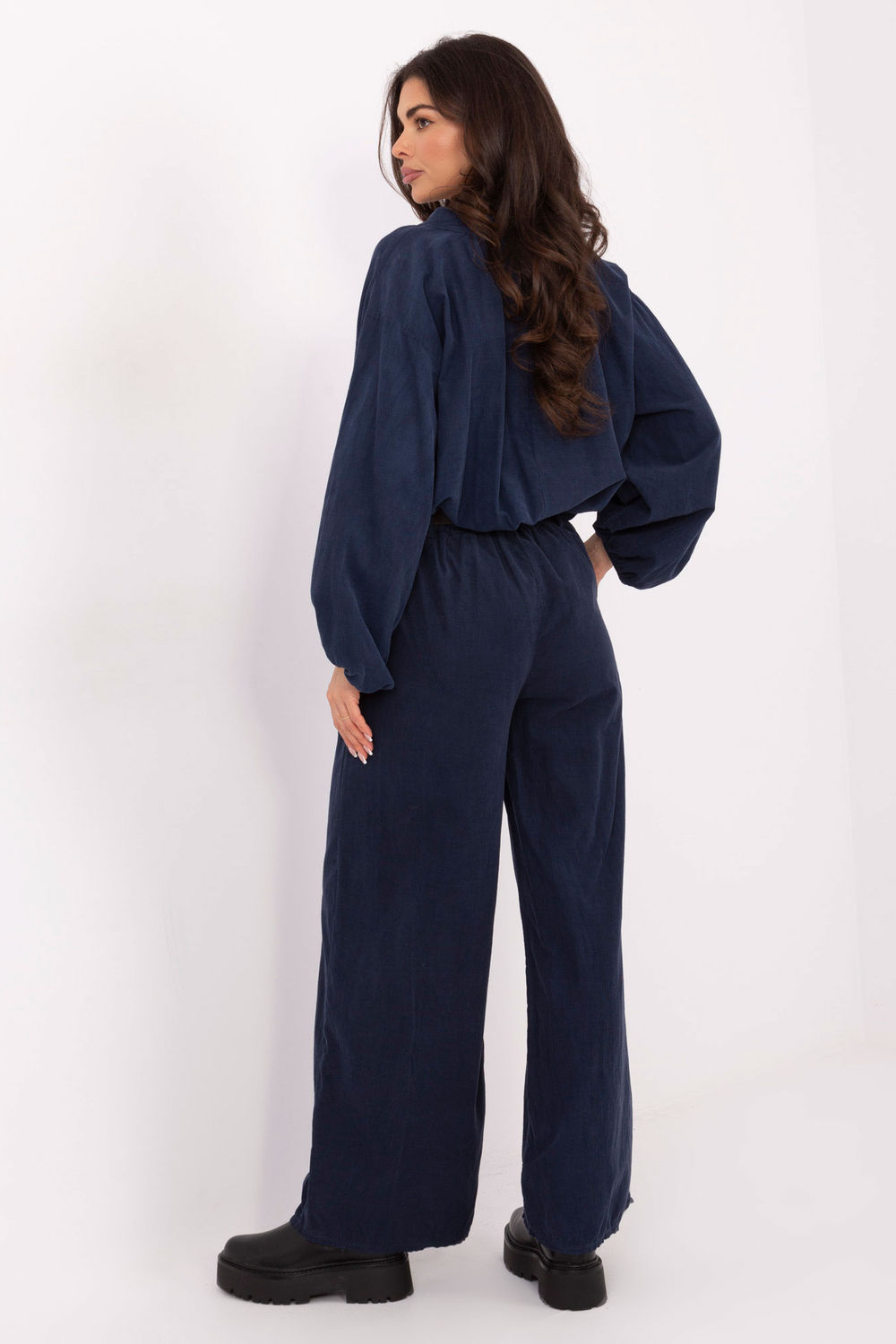 Spodnie Damskie Model IT-SP-25782.73 Navy - Italy Moda - obrazek 3