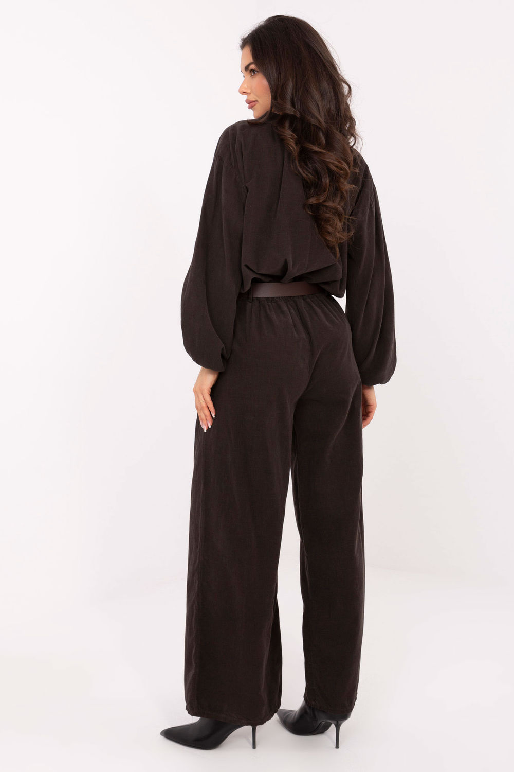 Spodnie Damskie Model IT-SP-25782.73 Dark Brown - Italy Moda - obrazek 3