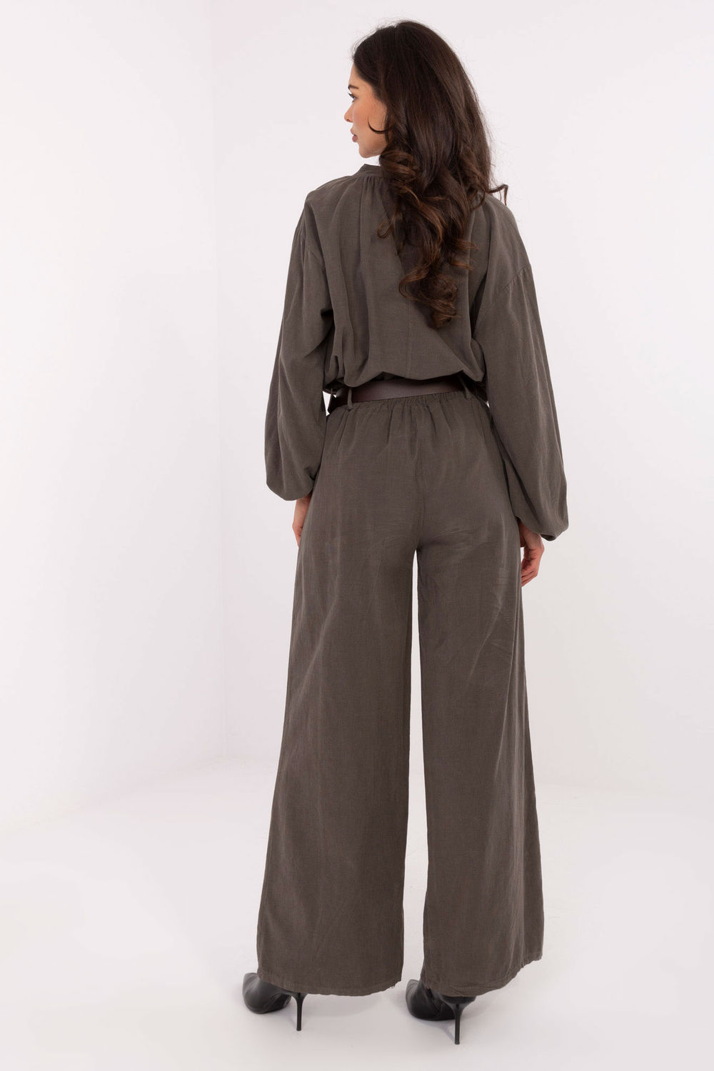 Spodnie Damskie Model IT-SP-25782.73 Dark Khaki - Italy Moda - obrazek 3
