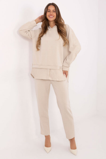 Spodnie Komplet Model IT-KMPL-9860.61 Light Beige - Italy Moda