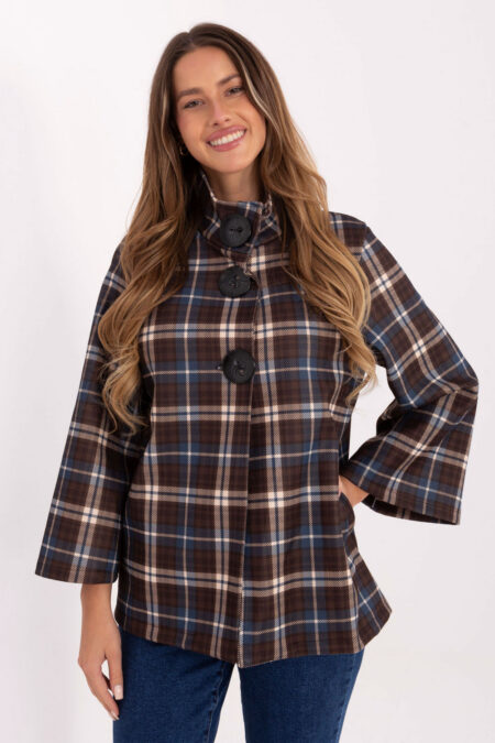 Płaszcz Damski Model IT-PL-31820-1.26 Blue - Italy Moda