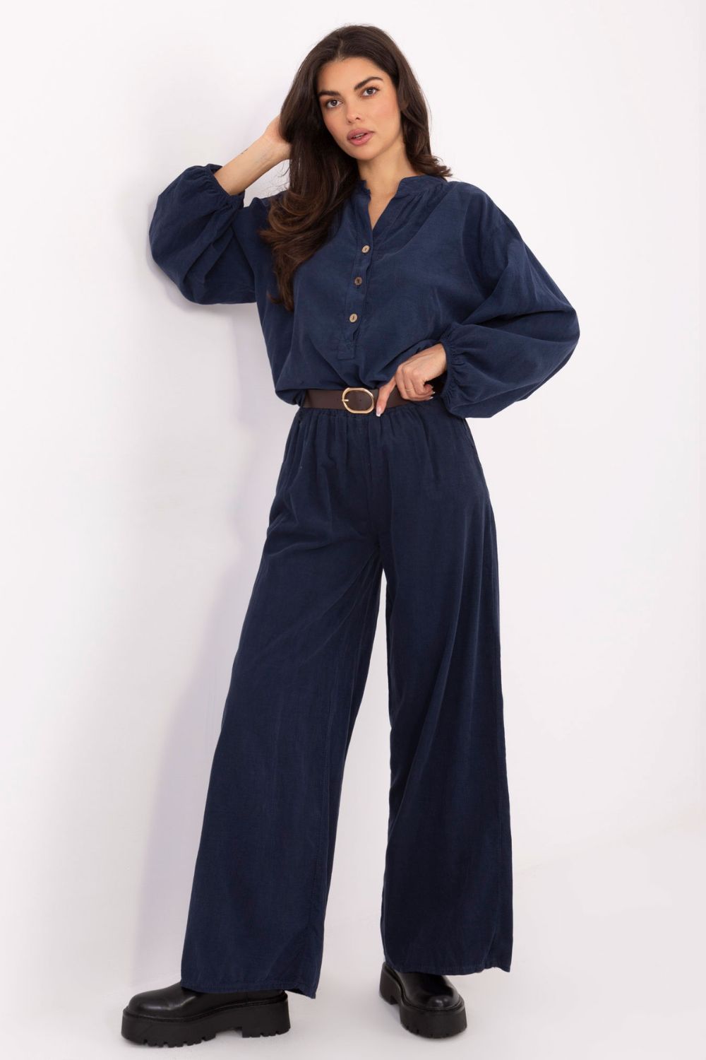 Bluzka Model IT-KS-233607.63 Navy - Italy Moda - obrazek 5