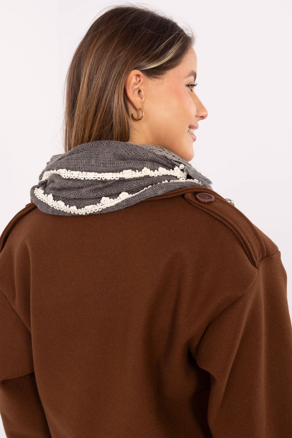 Chusta Model AT-CH-ENEC-74.02P Dark Grey - AT - obrazek 3