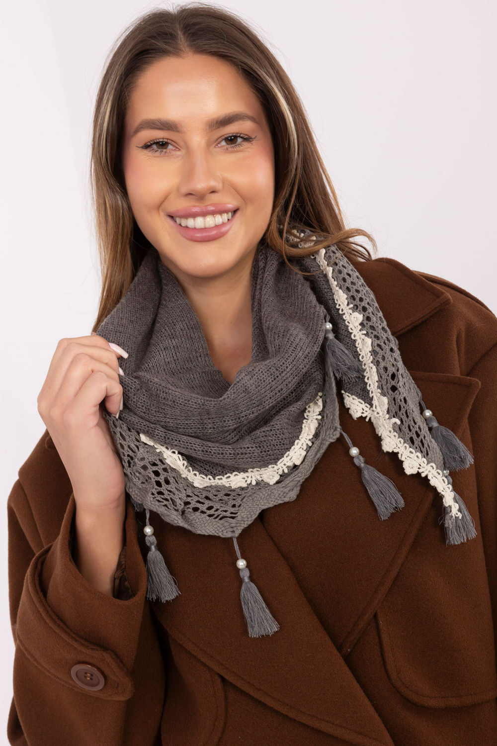 Chusta Model AT-CH-ENEC-74.02P Dark Grey - AT - obrazek 4