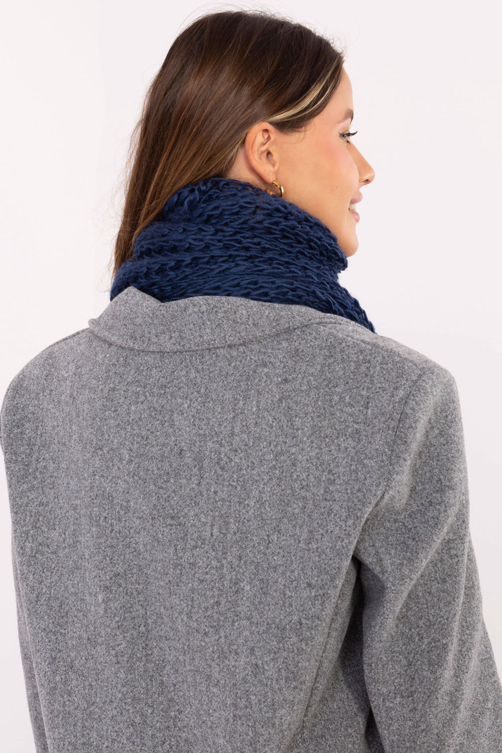 Szalik Model AT-SZ-S-2203.87 Navy - AT - obrazek 3