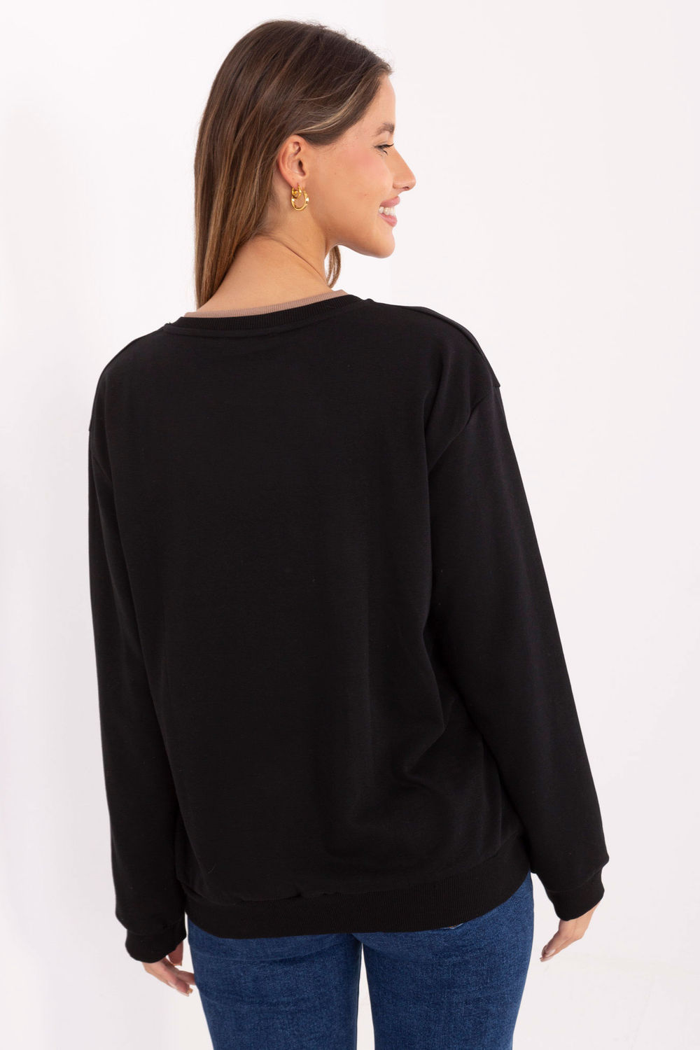 Bluza Damska Model RV-BL-A968.00 Black - Relevance - obrazek 3