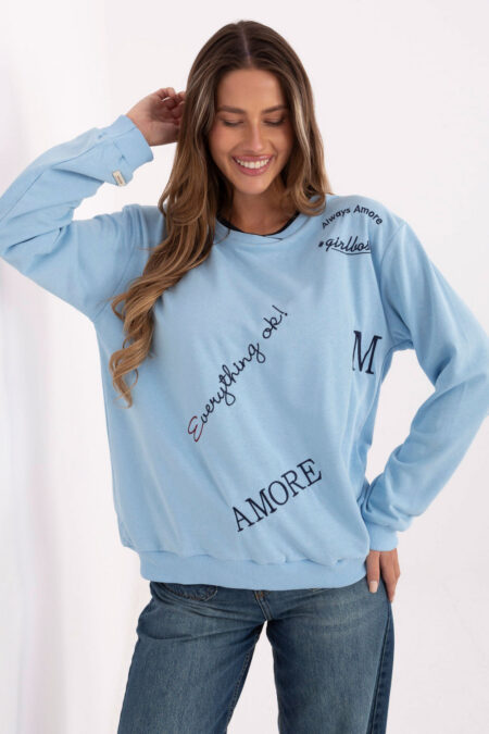 Bluza Damska Model RV-BL-A968.00 Light Blue - Relevance