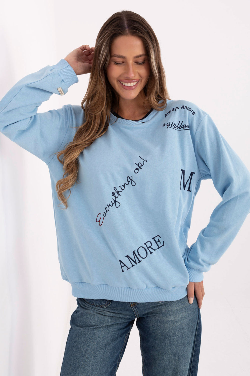 Bluza Damska Model RV-BL-A968.00 Light Blue - Relevance