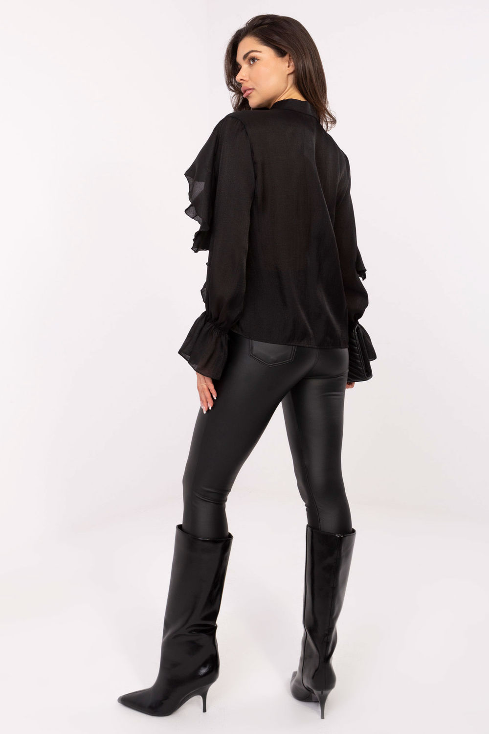 Koszula Damska Model MI-BZ-27427.96 Black - Rue Paris - obrazek 3