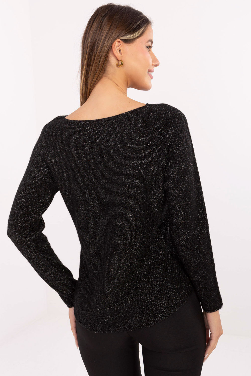 Sweter Damski Model IT-SW-0110.84 Black - Rue Paris - obrazek 3