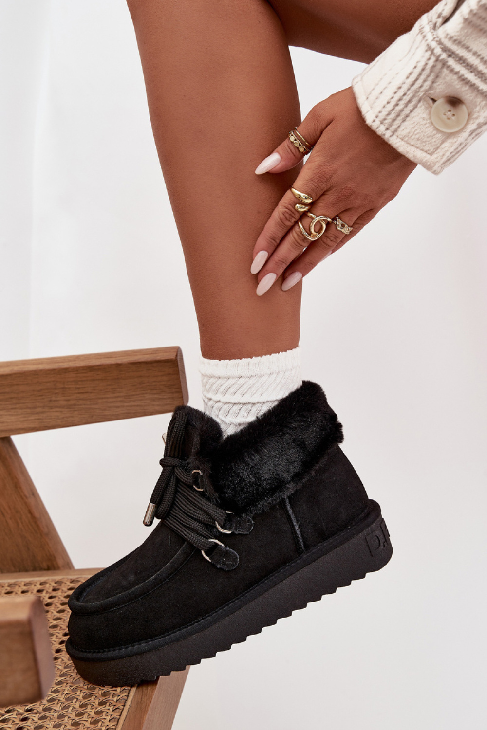 Śniegowce Model D.Franklin DFSH375006 Black - Step in style - obrazek 3