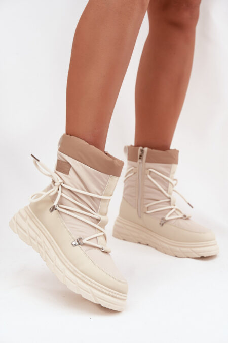 Śniegowce Model Lee Cooper LCJ-25-44-3931 Beige - Step in style
