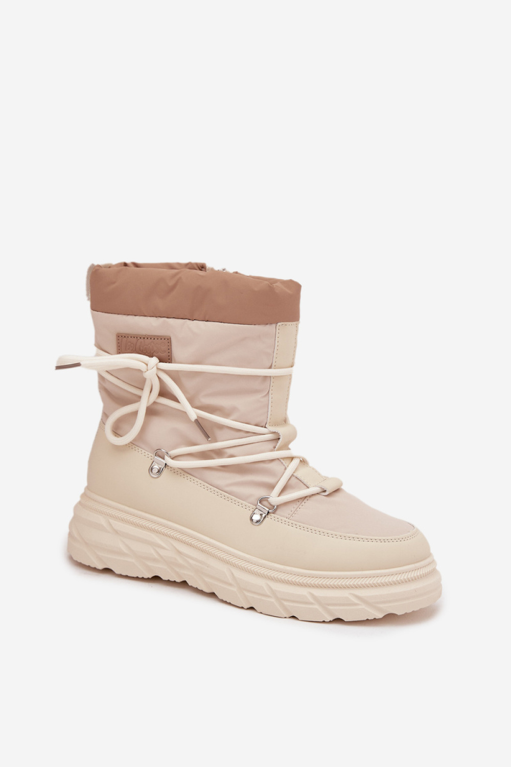 Śniegowce Model Lee Cooper LCJ-25-44-3931 Beige - Step in style - obrazek 2