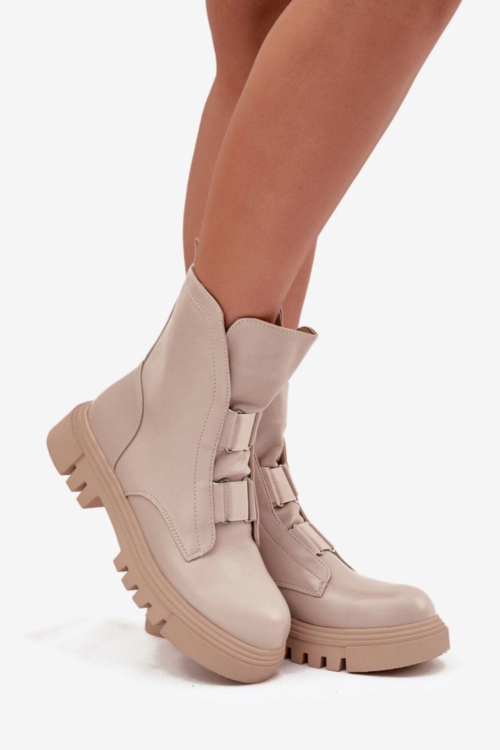 Botki Model Mailyra RMR2150-19 Light Beige - Step in style - obrazek 2