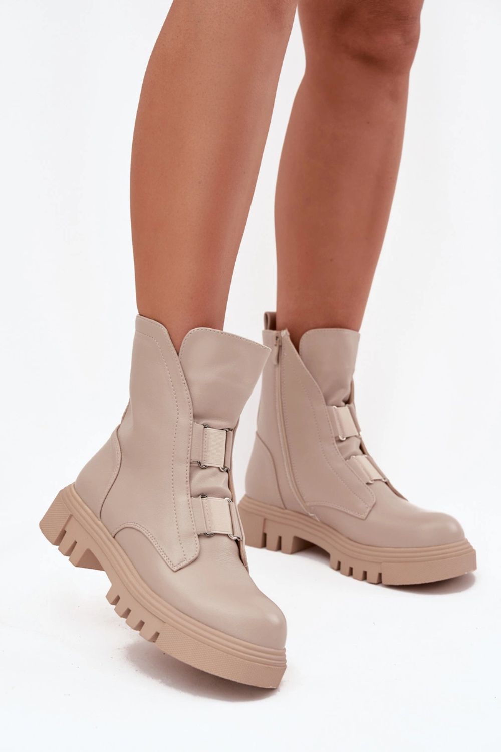 Botki Model Mailyra RMR2150-19 Light Beige - Step in style - obrazek 3