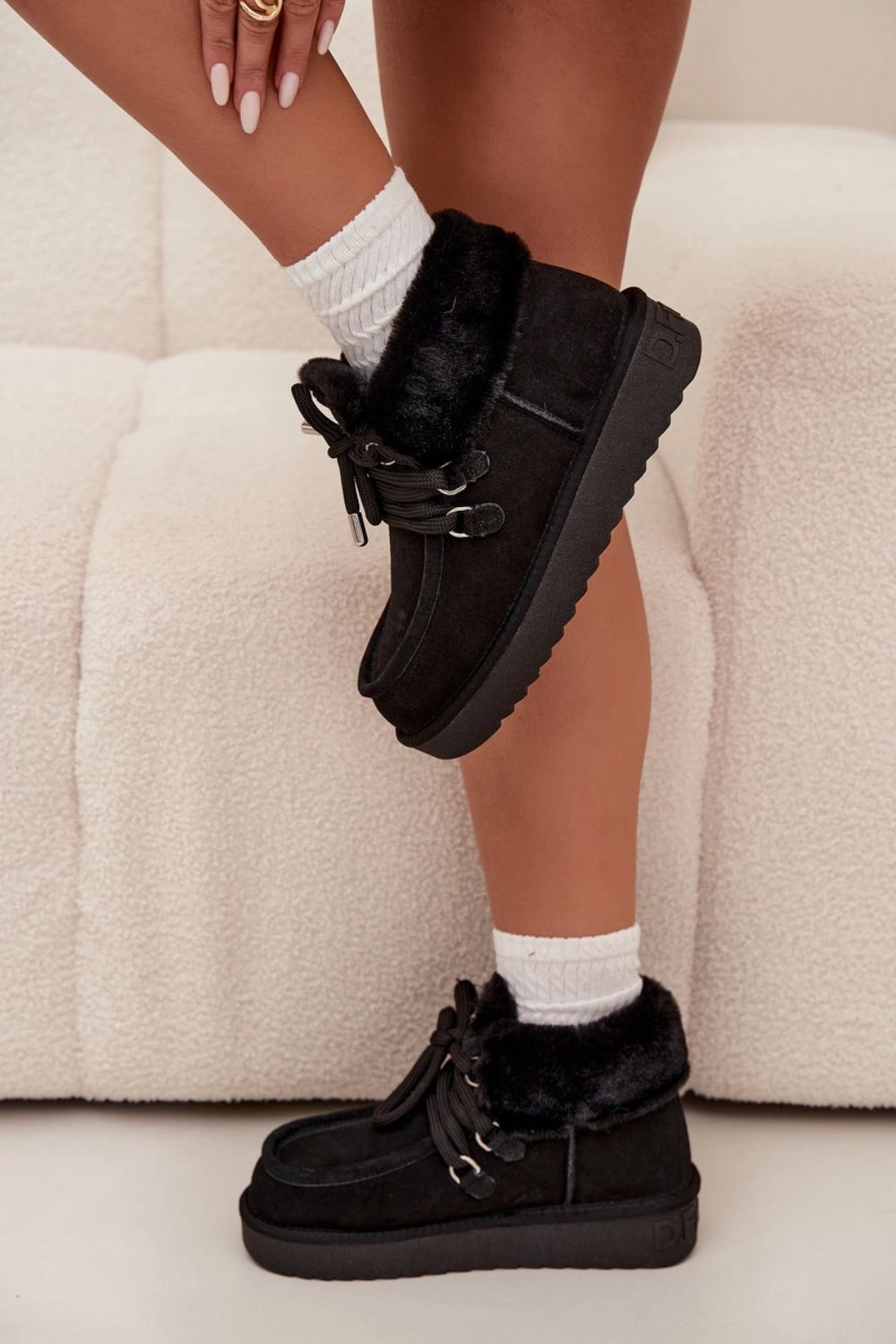 Śniegowce Model D.Franklin DFSH375006 Black - Step in style - obrazek 4