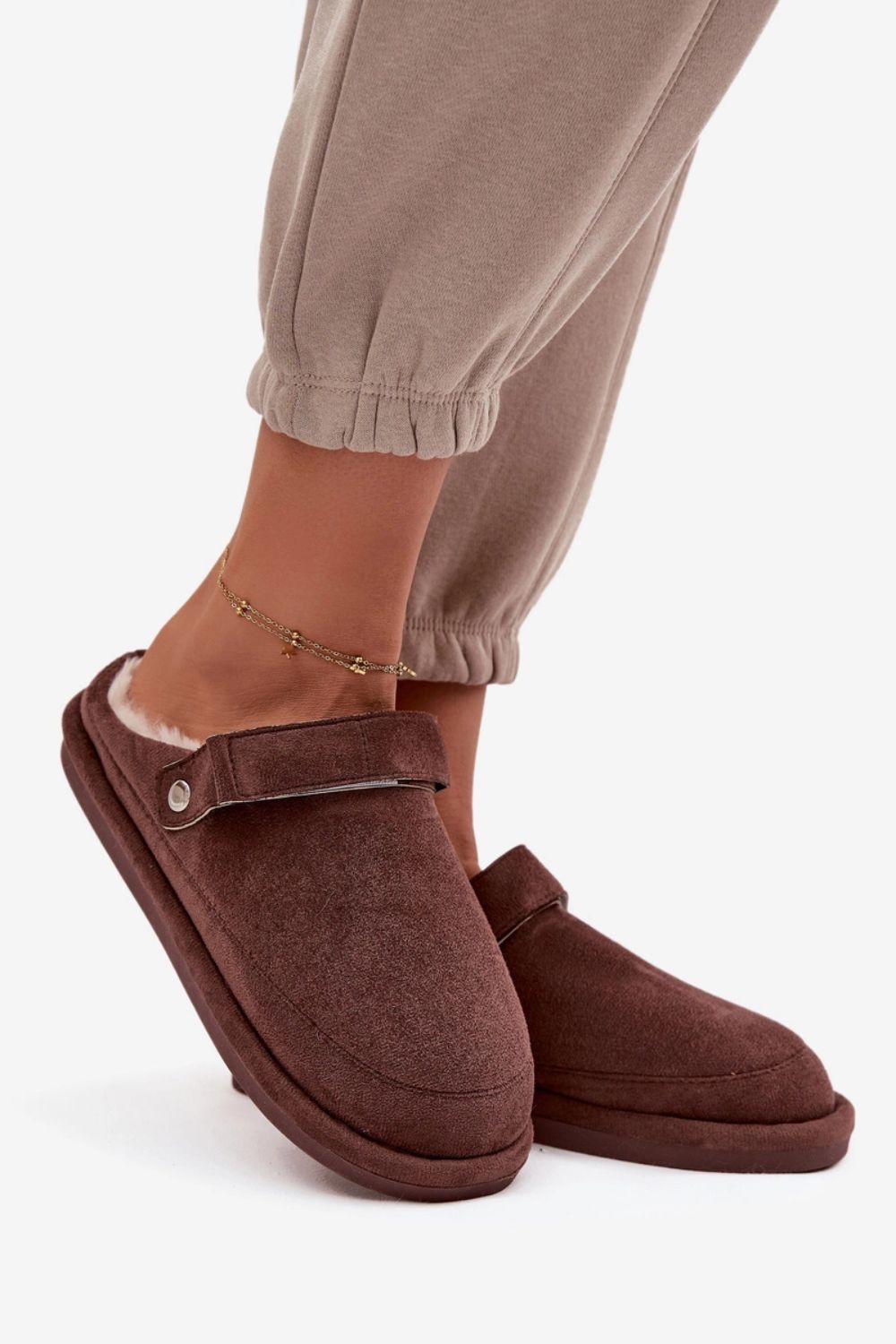 Kapcie Model Rilena DKB9800 Czekolada - Step in style - obrazek 2